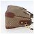 Gucci Borsa Boston Micro GG Supreme PVC 2 vie Beige Oro 002 122 0033 Auth 156846 D'oro - vista 5