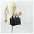 CHANEL Nuova Linea da Viaggio Borsa a Mano Nylon Nero Argento CC Auth bs31119 - vista 23
