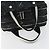 CHANEL Nuova Linea da Viaggio Borsa a Mano Nylon Nero Argento CC Auth bs31119 - vista 7