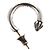 Orecchino ad anello semplice Chrome Hearts Ag925 Argento Auth 156691M
