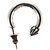 Orecchino ad anello semplice Chrome Hearts Ag925 Argento Auth 156691M - vista 2