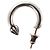 Orecchino ad anello semplice Chrome Hearts Ag925 Argento Auth 156691M - vista 3