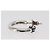Orecchino ad anello semplice Chrome Hearts Ag925 Argento Auth 156691M - vista 4