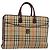 Autre Marque Borsa da lavoro Burberrys Nova Check in tela beige oro Auth 149757 D'oro