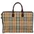 Autre Marque Borsa da lavoro Burberrys Nova Check in tela beige oro Auth 149757 D'oro - vista 2