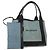 BALENCIAGA Borsa a Mano Cabas S in Pelle PVC Blu Argento 339933 Auth 149725