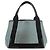 BALENCIAGA Borsa a Mano Cabas S in Pelle PVC Blu Argento 339933 Auth 149725 - vista 2