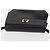 Borsa a Spalla Gancini in Pelle Nera e Oro Auth BA8683 di Salvatore Ferragamo Nero D'oro - vista 6