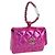 CHANEL Matelassé Pochette Charm Pelle Verniciata Rosa Argento CC Auth ti3561SAM