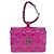 CHANEL Matelassé Pochette Charm Pelle Verniciata Rosa Argento CC Auth ti3561SAM - vista 2