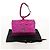 CHANEL Matelassé Pochette Charm Pelle Verniciata Rosa Argento CC Auth ti3561SAM - vista 22