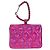 CHANEL Matelassé Pochette Charm Pelle Verniciata Rosa Argento CC Auth ti3561SAM - vista 3