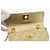 CHANEL Mini Matelassé Borsa a Spalla con Catena in Pelle di Agnello Oro CC Auth 152962 D'oro - vista 20