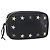 Pochette in pelle nera e argento con borchie Jimmy Choo Auth BA8065 Nero