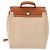 Hermès HERMES Herbag Tower Ash A Dos PM Zaino Canvas Beige Argento Auth 150848 - vista 13