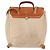Hermès HERMES Herbag Tower Ash A Dos PM Zaino Canvas Beige Argento Auth 150848 - vista 2