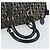 Borsa Boston Mini in Tela Trotter Christian Dior Nera Argento Auth 152631 Nero - vista 7