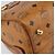 Borsa MCM Logogram Vicetos in pelle PVC marrone e oro Auth gh1221 D'oro - vista 16