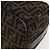 Borsa Vanity in Tela Zucca FENDI Nera Marrone Auth 147545 Nero - vista 14