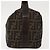 Borsa Vanity in Tela Zucca FENDI Nera Marrone Auth 147545 Nero - vista 3