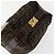 Borsa Vanity in Tela Zucca FENDI Nera Marrone Auth 147545 Nero - vista 6