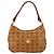Sac à épaule MCM Logogram Vicetos en cuir PVC marron et or Auth BA7031 Doré - vue 13