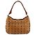 Sac à épaule MCM Logogram Vicetos en cuir PVC marron et or Auth BA7031 Doré - vue 2