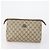 Pochette GUCCI GG Canvas Supreme 3 Set Rosa Nero Beige Auth bs30861 - vista 2