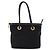 Céline Borsa a mano CELINE Circle in nylon e pelle nera dorata Auth 153316 Nero D'oro - vista 13