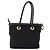 Céline Borsa a mano CELINE Circle in nylon e pelle nera dorata Auth 153316 Nero D'oro - vista 2
