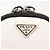 Borsa a Spalla PRADA Nylon 2way Bianco Argento Auth 152675V - vista 18