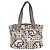 CHANEL Tote Bag Canvas Leather Beige Silver CC Auth 155092 Silvery - view 2