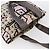 CHANEL Tote Bag Canvas Leather Beige Silver CC Auth 155092 Silvery - view 6