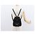 Zaino in Pelle Suede Gucci Bamboo Nero Oro 003 1705 0030 Auth BA7789 - vista 29