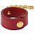 Hermès HERMES Handschuhhalter Charm Leder Rot Gold Auth ar13845 Golden