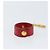 Hermès HERMES Handschuhhalter Charm Leder Rot Gold Auth ar13845 Golden - Ansicht 2