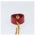 Hermès HERMES Handschuhhalter Charm Leder Rot Gold Auth ar13845 Golden - Ansicht 3