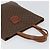 Céline Borsa a mano in tela Macadam CELINE in pelle PVC marrone oro Auth 152276 D'oro - vista 6