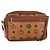 Borsa a Spalla MCM Logogram Vicetos in Pelle PVC Marrone Oro Auth BA8428 D'oro