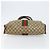 Borsa tote Gucci GG Supreme Web Sherry Line in PVC beige e oro 010 378 Auth 154418 D'oro - vista 5