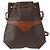 Céline CELINE Macadam Canvas Schultertasche aus PVC-Leder Braun Gold Auth 153471 Golden - Ansicht 2