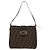 Borsa a spalla Mamma Baguette in tela Zucca FENDI nera e marrone Auth 153620SAV Nero - vista 13