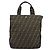 FENDI Zucca Canvas Tote Bag Schwarz Braun Auth gh1447 - Ansicht 4
