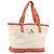 Borsa a mano BURBERRY Blue Label in tela e pelle beige arancione Auth mr1650