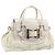 Borsa a mano in pelle bianca e oro GUCCI 189883 Auth ep12414 Bianco D'oro