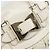 Borsa a mano in pelle bianca e oro GUCCI 189883 Auth ep12414 Bianco D'oro - vista 14
