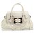 Borsa a mano in pelle bianca e oro GUCCI 189883 Auth ep12414 Bianco D'oro - vista 2