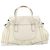 Borsa a mano in pelle bianca e oro GUCCI 189883 Auth ep12414 Bianco D'oro - vista 3