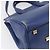 Borsa a mano in pelle Gancini Salvatore Ferragamo 2 in 1 Blu Oro Auth 150875 - vista 15