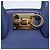 Borsa a mano in pelle Gancini Salvatore Ferragamo 2 in 1 Blu Oro Auth 150875 - vista 16